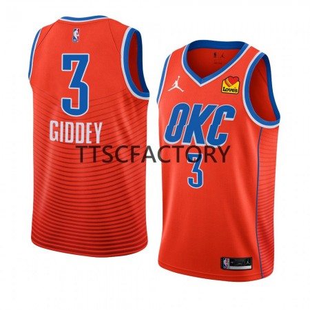 Maillot Basket Oklahoma City Thunder Josh Giddey 3 Nike 2022-23 Statement Edition Orange Swingman - Homme